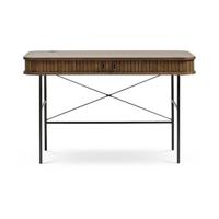 Olivine Lenn houten bureau gerookt eiken - 120 x 60 cm - thumbnail