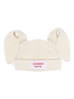 Charles Jeffrey Loverboy bonnet à oreilles de lapin - Tons neutres