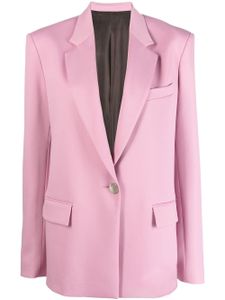 The Attico blazer Bianca à simple boutonnage - Rose