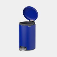 Brabantia NewIcon pedaalemmer 12 liter met kunststof binnenemmer - Mineral Powerful Blue - thumbnail