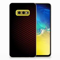 Samsung Galaxy S10e | TPU bumper | Geruit Rood