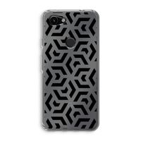 Crazy pattern: Google Pixel 3a Transparant Hoesje