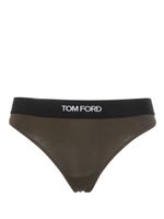 TOM FORD string à bande logo - Vert