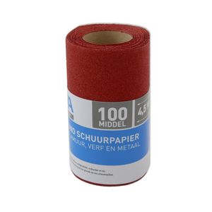 1x rol Schuurpapier P100 110mm x 4,5 meter