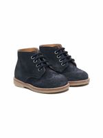 Gallucci Kids bottines lacées en daim - Bleu