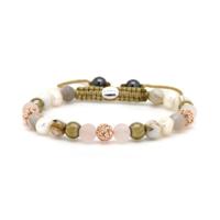 Karma Armband Spiral Skye XS Rosé Gold Crystal