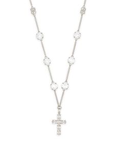 Dolce & Gabbana collier à pendentif croix - Argent