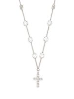 Dolce & Gabbana collier à pendentif croix - Argent