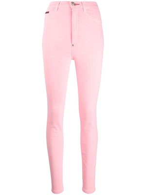 Philipp Plein jegging Super High Waist - Rose