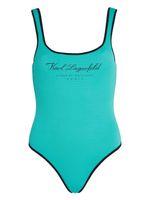 Karl Lagerfeld maillot de bain Hotel Karl à logo imprimé - Vert