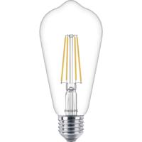 Philips LED 76305300 LED-lamp Energielabel E (A - G) E27 Speciale vorm 7 W = 60 W Warmwit (Ø x l) 6.4 cm x 14 cm 1 stuk(s) - thumbnail