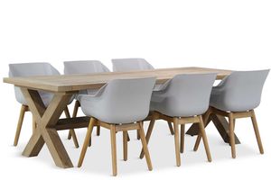 Hartman Sophie teak/Oregon 240 cm dining tuinset 7-delig