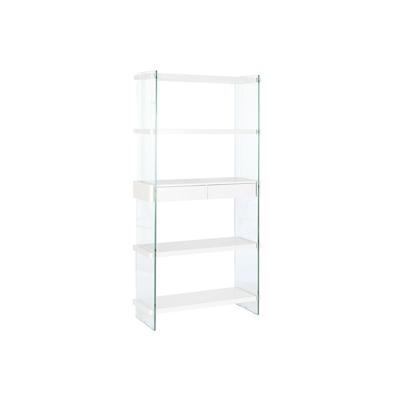 Planken DKD Home Decor Wit Transparant Kristal Hout MDF 90 x 35 x 180 cm (1)