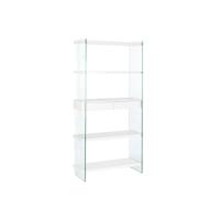 Planken DKD Home Decor Wit Transparant Kristal Hout MDF 90 x 35 x 180 cm (1)