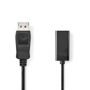 Nedis DisplayPort-Kabel | DisplayPort Male | HDMI Output | 0.2 m | 1 stuks - CCGB37150BK02 CCGB37150BK02