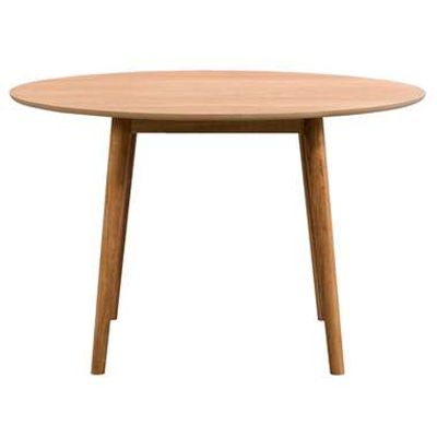 Eetkamertafel Ulfborg - eikenkleur - Ø120x75 cm - Leen Bakker