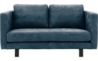 Goossens Excellent Bank Nuance blauw, leer, 2,5-zits, urban industrieel Goossens Excellent Bank Nuance blauw, leer, 2,5-zits, urban industrieel