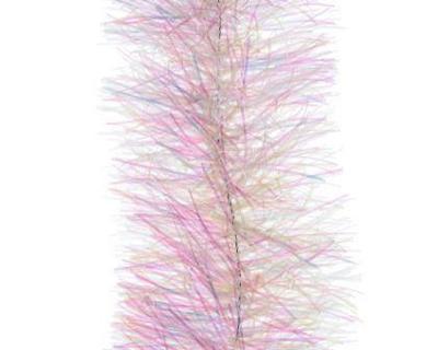 Guirlande lametta d7,5 cm en h270 cm helder/iris Kerst Decoris - Decoris