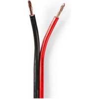 Speaker-Kabel | 2x 2,50 mm2 | 25,0 m | Folieverpakking | Zwart/Rood - thumbnail