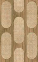 Novamur Leyla Behang met rotan en hout patroon - 81638
