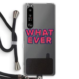 Whatever: Sony Xperia 1 III Transparant Hoesje met koord