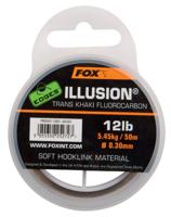 Fox Illusion Soft Hooklink Trans Khaki 12 lb/0.30mm 50m