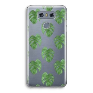 Monstera leaves: LG G6 Transparant Hoesje