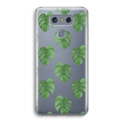 Monstera leaves: LG G6 Transparant Hoesje