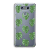 Monstera leaves: LG G6 Transparant Hoesje