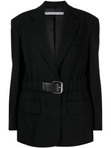 Alexander Wang blazer à taille ceinturée - Noir