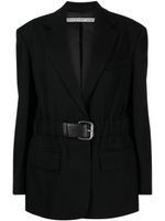 Alexander Wang blazer à taille ceinturée - Noir