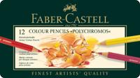 Faber Castell fc-110012 kleurpotlood polychromos 3,8mm kerndikte etui à 12 stuks