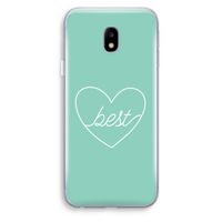 Best heart pastel: Samsung Galaxy J3 (2017) Transparant Hoesje