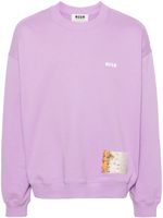 MSGM sweat à imprimé graphique - Violet - thumbnail