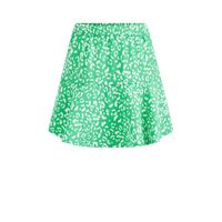 WE Fashion rok met all over print groen/wit - thumbnail
