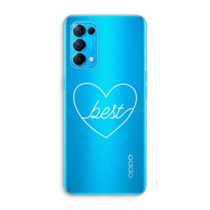 Best heart pastel: Oppo Find X3 Lite Transparant Hoesje