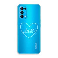 Best heart pastel: Oppo Find X3 Lite Transparant Hoesje