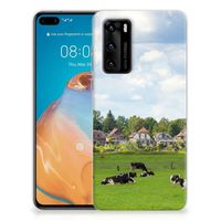 Huawei P40 TPU Hoesje Koeien - thumbnail