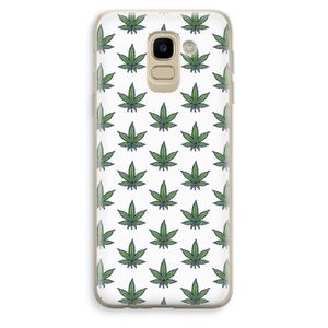 Weed: Samsung Galaxy J6 (2018) Transparant Hoesje