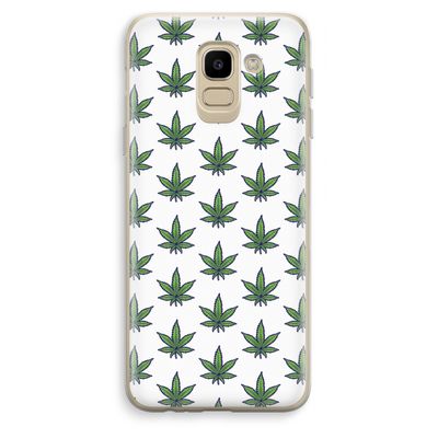 Weed: Samsung Galaxy J6 (2018) Transparant Hoesje