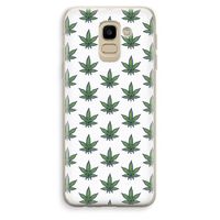 Weed: Samsung Galaxy J6 (2018) Transparant Hoesje