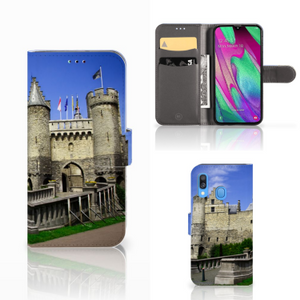 Samsung Galaxy A40 Flip Cover Kasteel