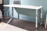 Modern bureau WHITE DESK 140cm witte hoogglans bureautafel - 21141