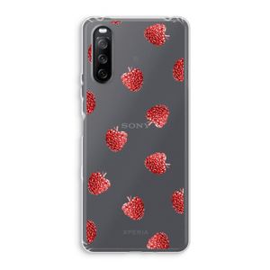 Framboosjes: Sony Xperia 10 III Transparant Hoesje