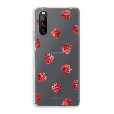 Framboosjes: Sony Xperia 10 III Transparant Hoesje