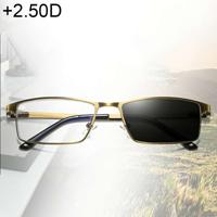 Dual-Purpose Fotochroom de bril +2.50D(Gold)