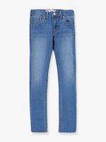 Skinny jeans voor jongens 510 van Levi's gebleekt denim
