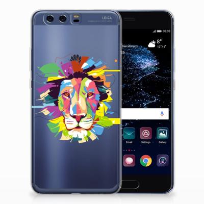 Huawei P10 Plus Telefoonhoesje met Naam Lion Color Huawei P10 Plus Telefoonhoesje met Naam Lion Color