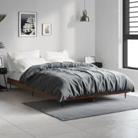 Bedframe zonder matras bewerkt hout bruin eikenkleur 120x190 cm