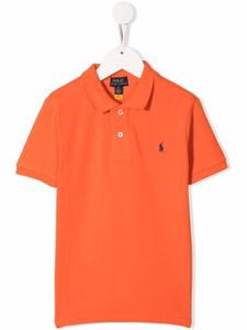 POLO RALPH LAUREN KIDS polo à logo brodé - Orange